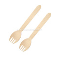 Party flatware birch wood disposable spork